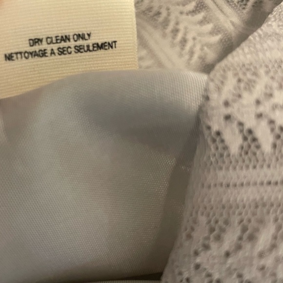 Floreat Anthropologie Gray Silver Silk Ruffle Sleeve Shift Dress Sz 4 Pintuck. - Picture 11 of 15